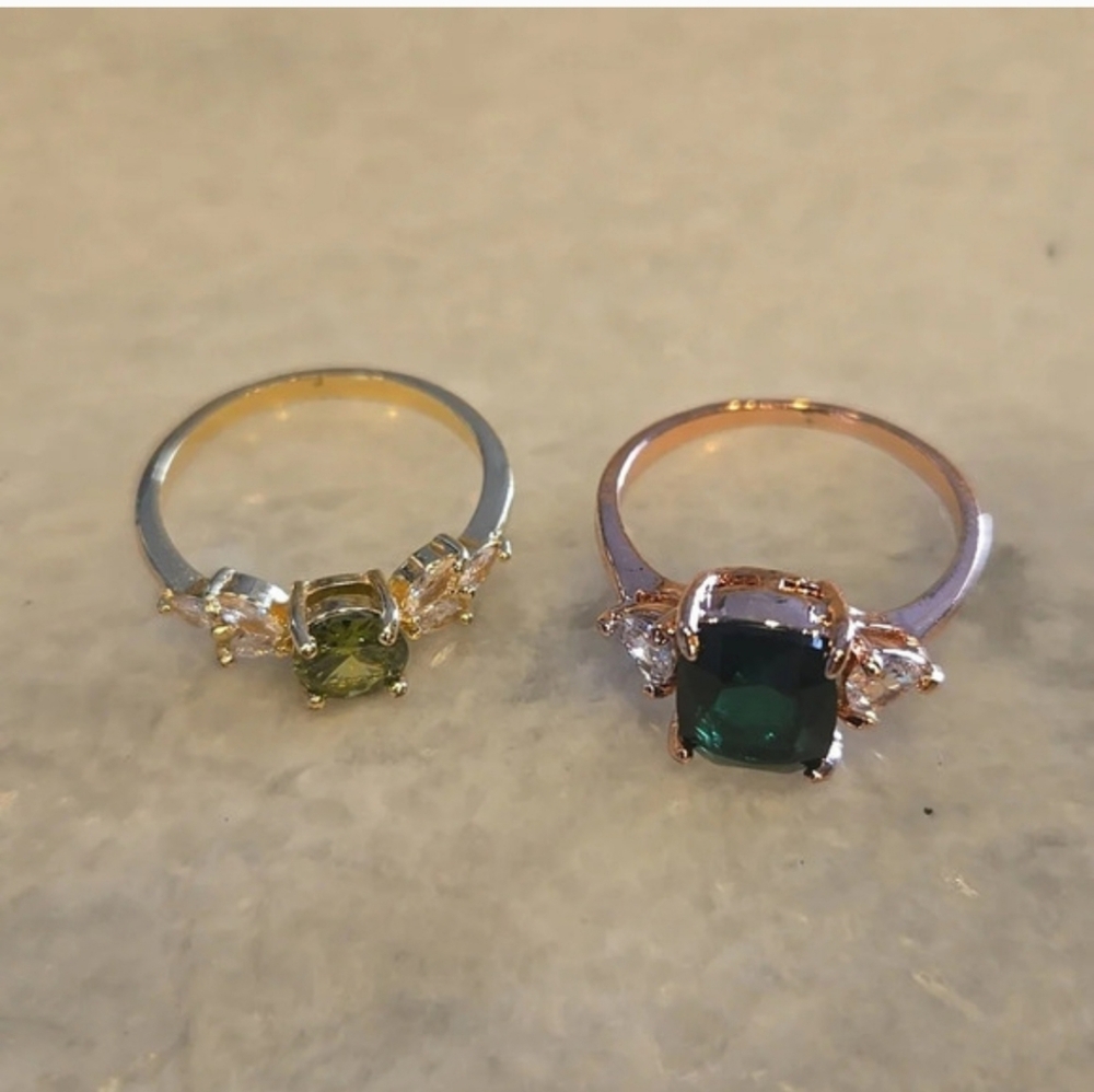 Engagement Zirconia Women's Rings (Lot Of 5)